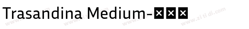 Trasandina Medium字体转换